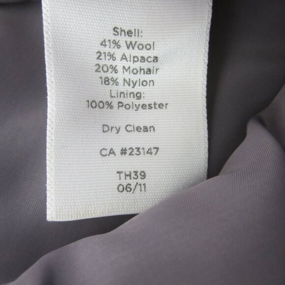 Talbots Women 8  Lavender Purple Alpaca Mohair Wool Two Piece Skirt Blazer Suit - Picture 8 of 14